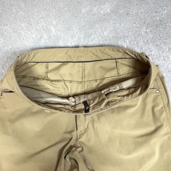 Lululemon Pants Mens 30 Khaki ABC Pant Classic Polyester Golf Golfer Warpstreme - Picture 6 of 10